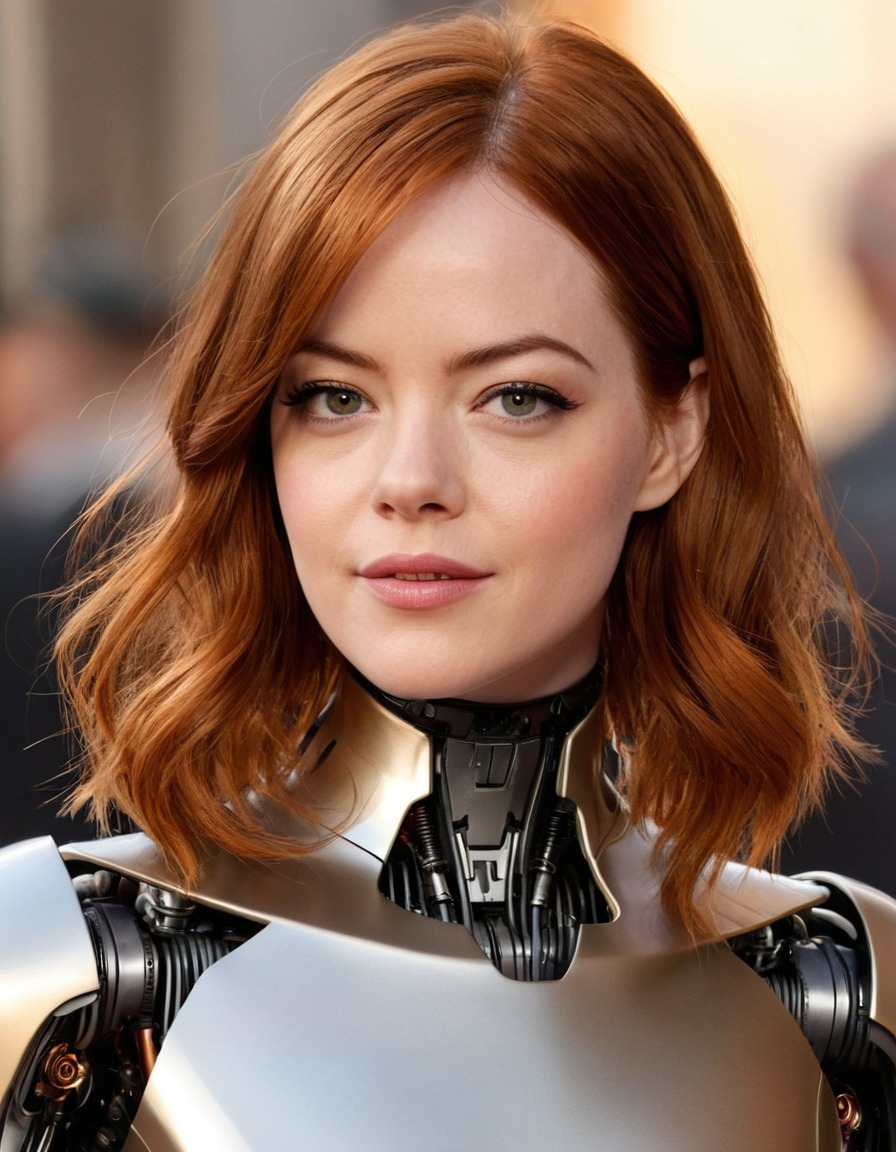 robot, ai, android, machine learning, science fiction, emma stone, actress