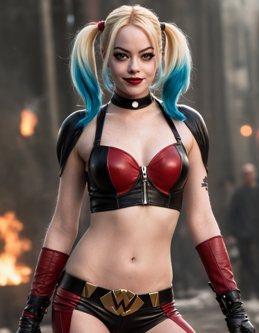 emma stone, harley quinn, actress, comics, character, dc comics, superhero