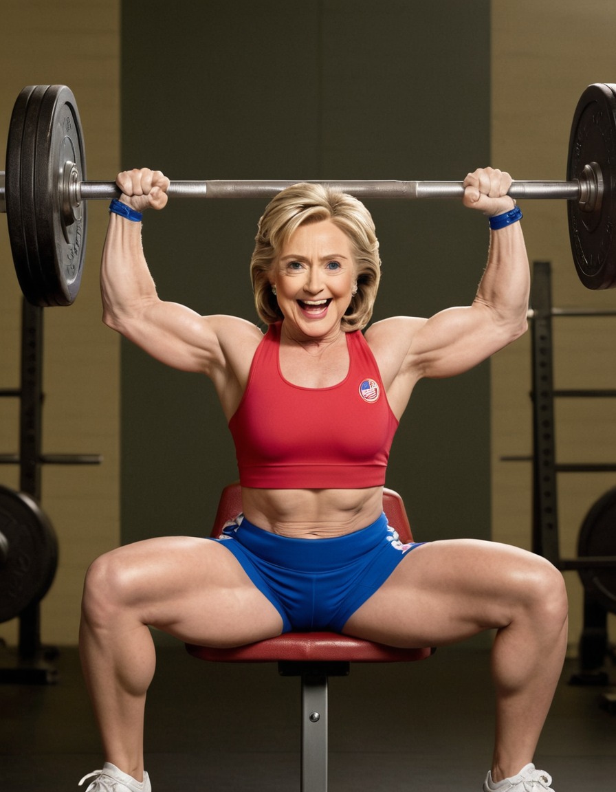 hillary clinton, weightlifting, exercise, strength, motivation