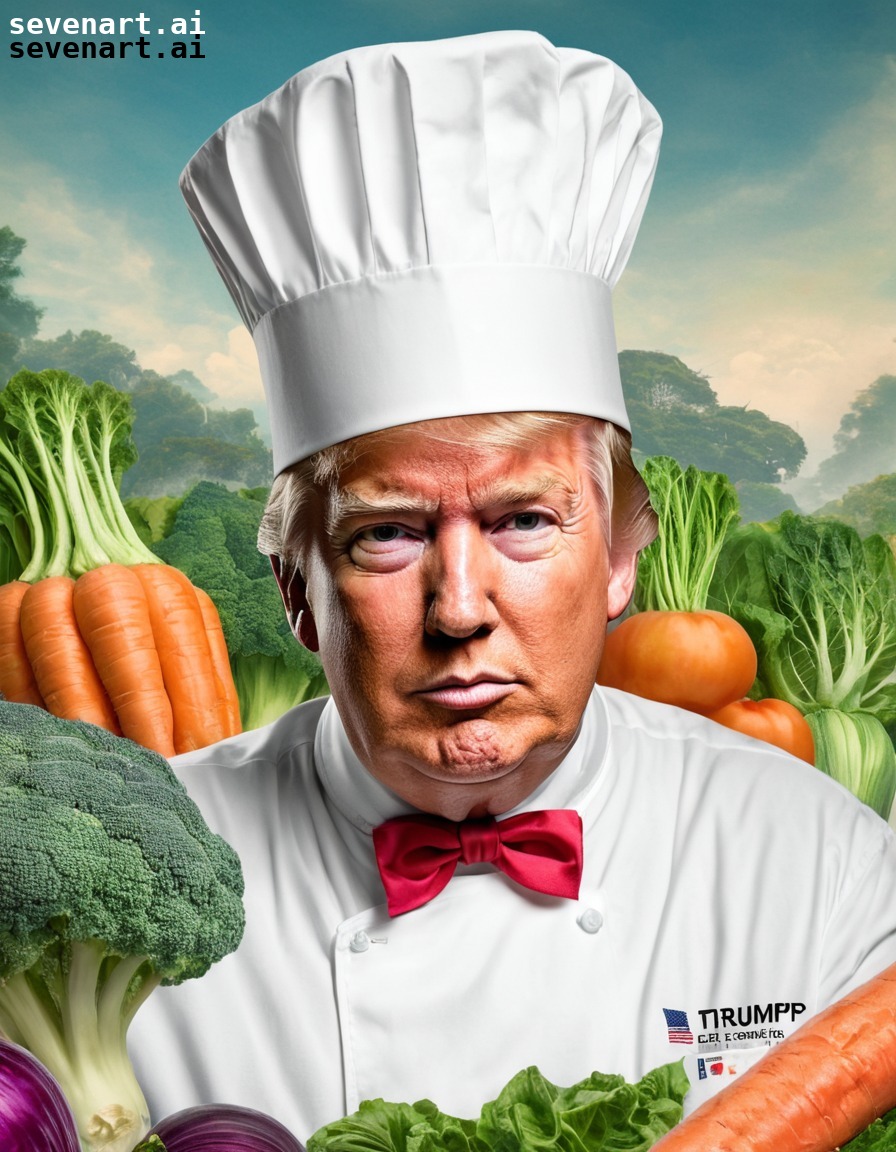 politics, humor, art, painting, vegetables, trump, donaldtrump