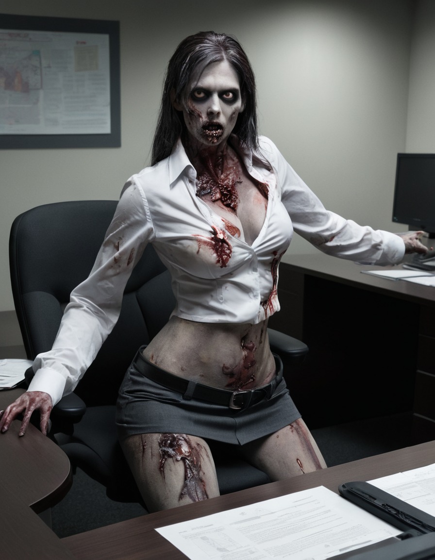 zombie, manager, corporate, office