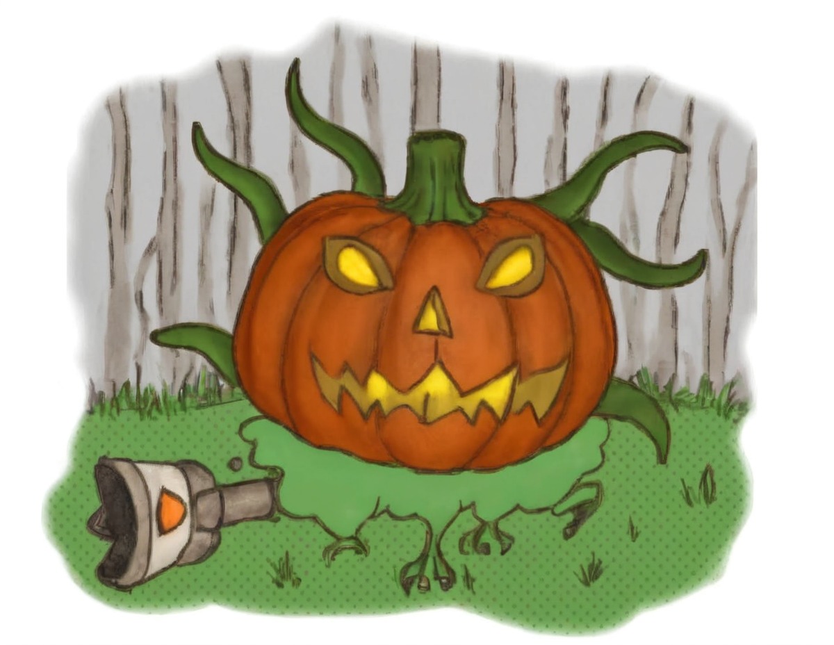 spooky, halloween, digitalart, monster, magicaljackolantern