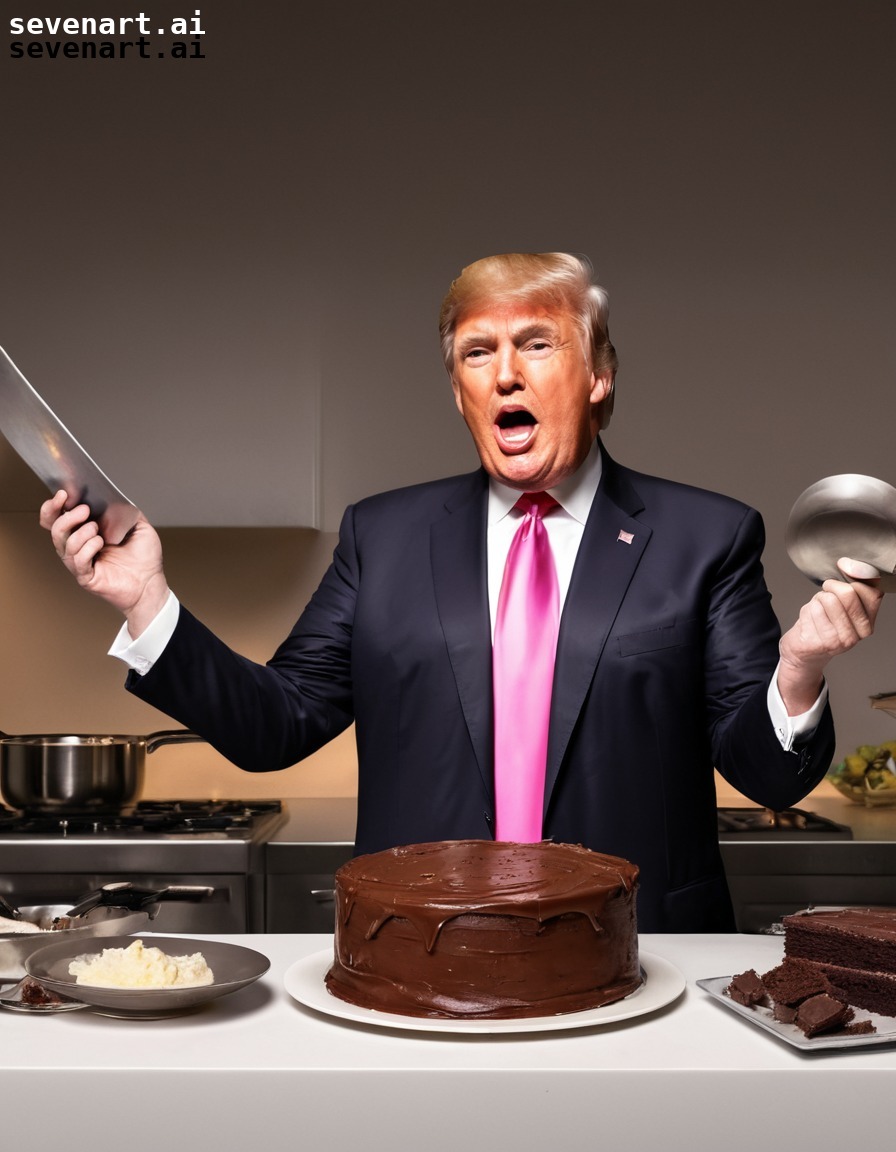 donald trump, cooking show, chocolate cake, television, presidential chef, trump, donaldtrump