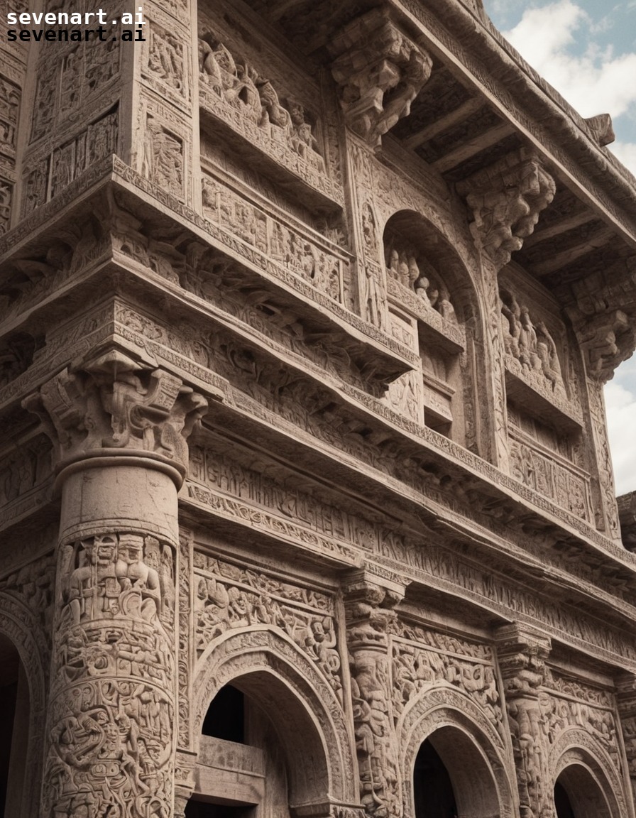 architecture, ancient, carvings, detailed, intricate