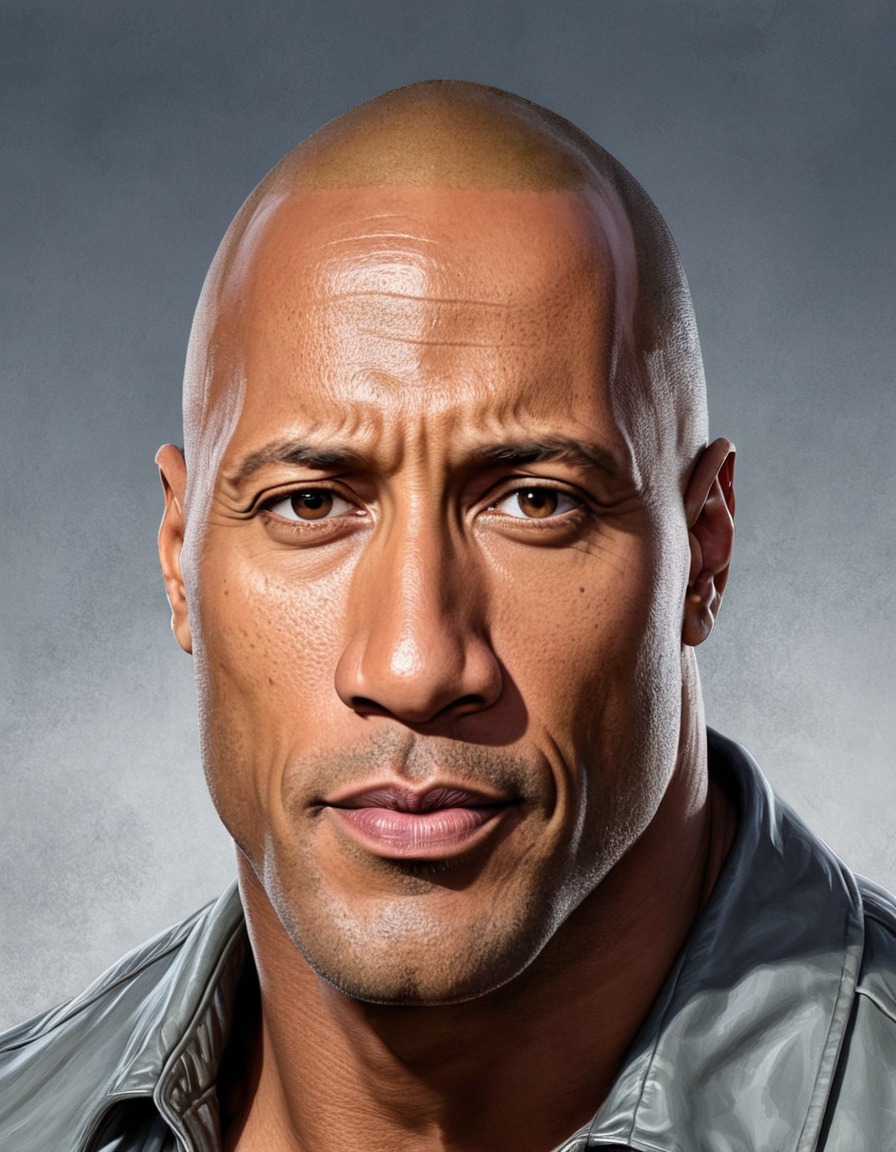 dwayne johnson, the rock, funny, painting, celebrity, humor