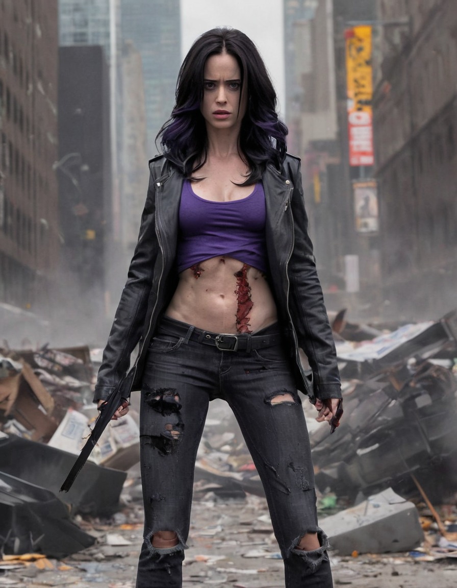 jessica jones, ripped clothes, marvel comics, superhero