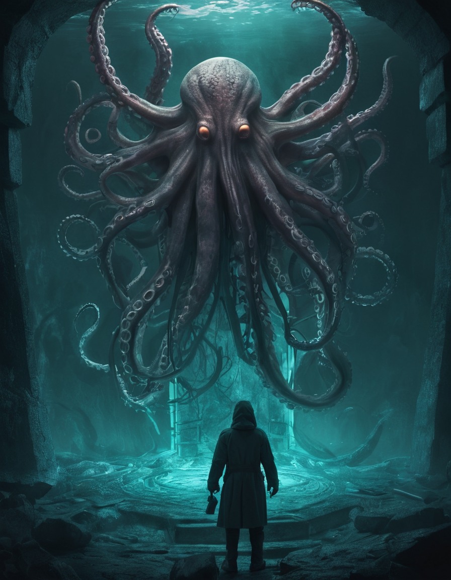 tentacles, horror, portal, fantasy, monster, lovecraft, howard lovecraft