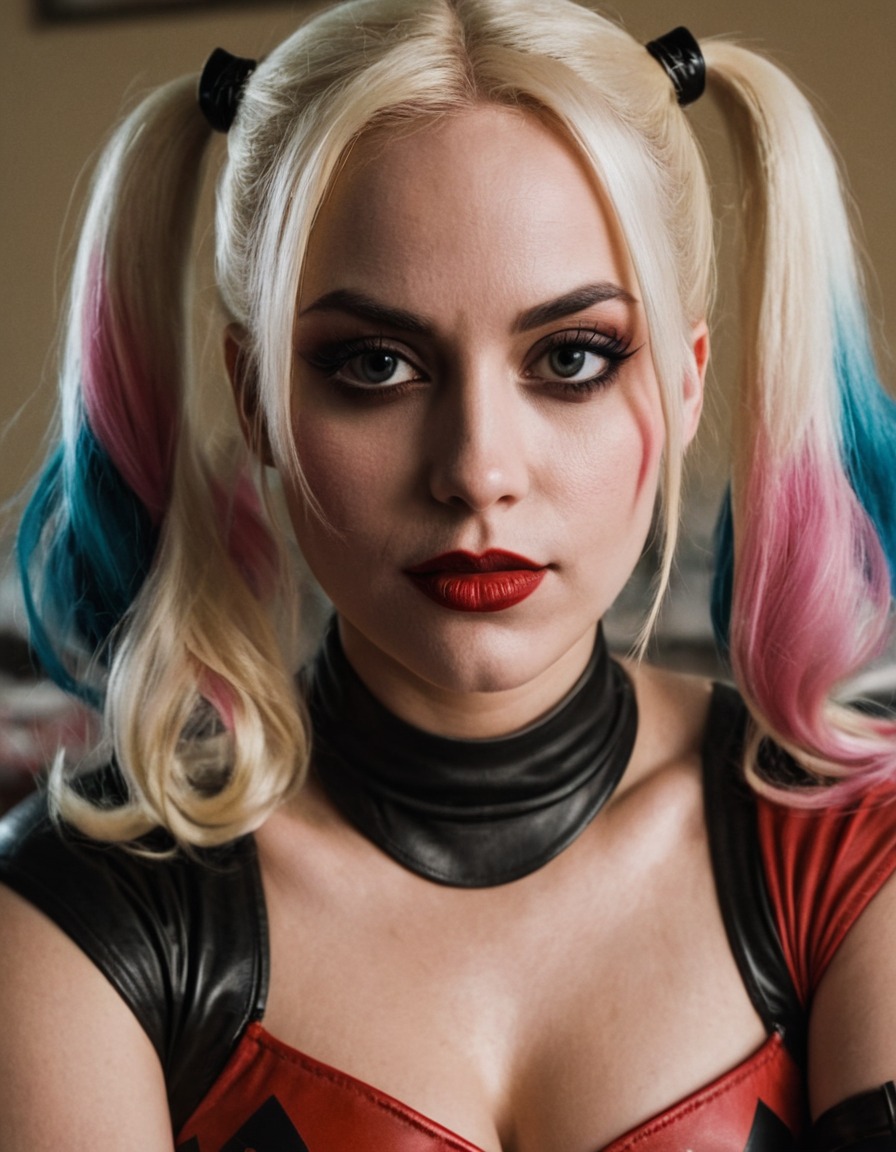 superhero, harley quinn, dc comics, villain, defeat, comic books, justice