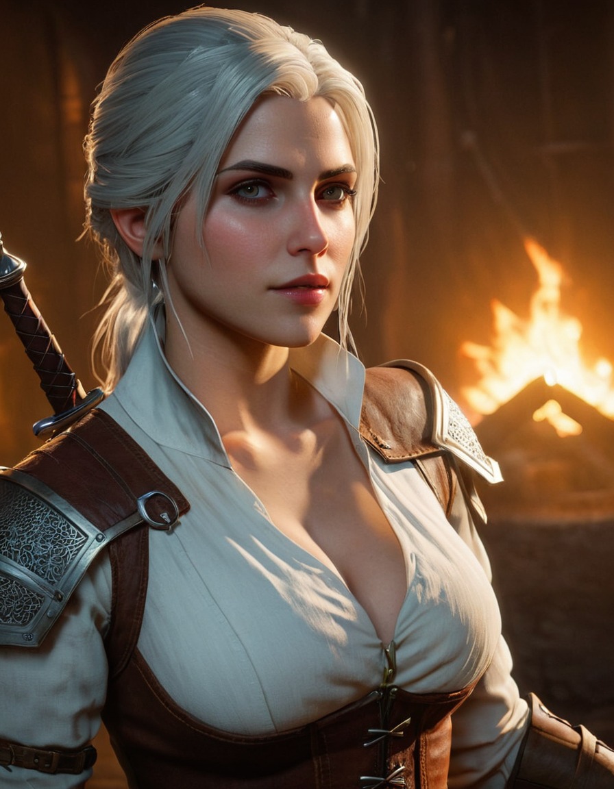 ciri, the witcher 3: wild hunt, action, fantasy, rpg, combat, video games