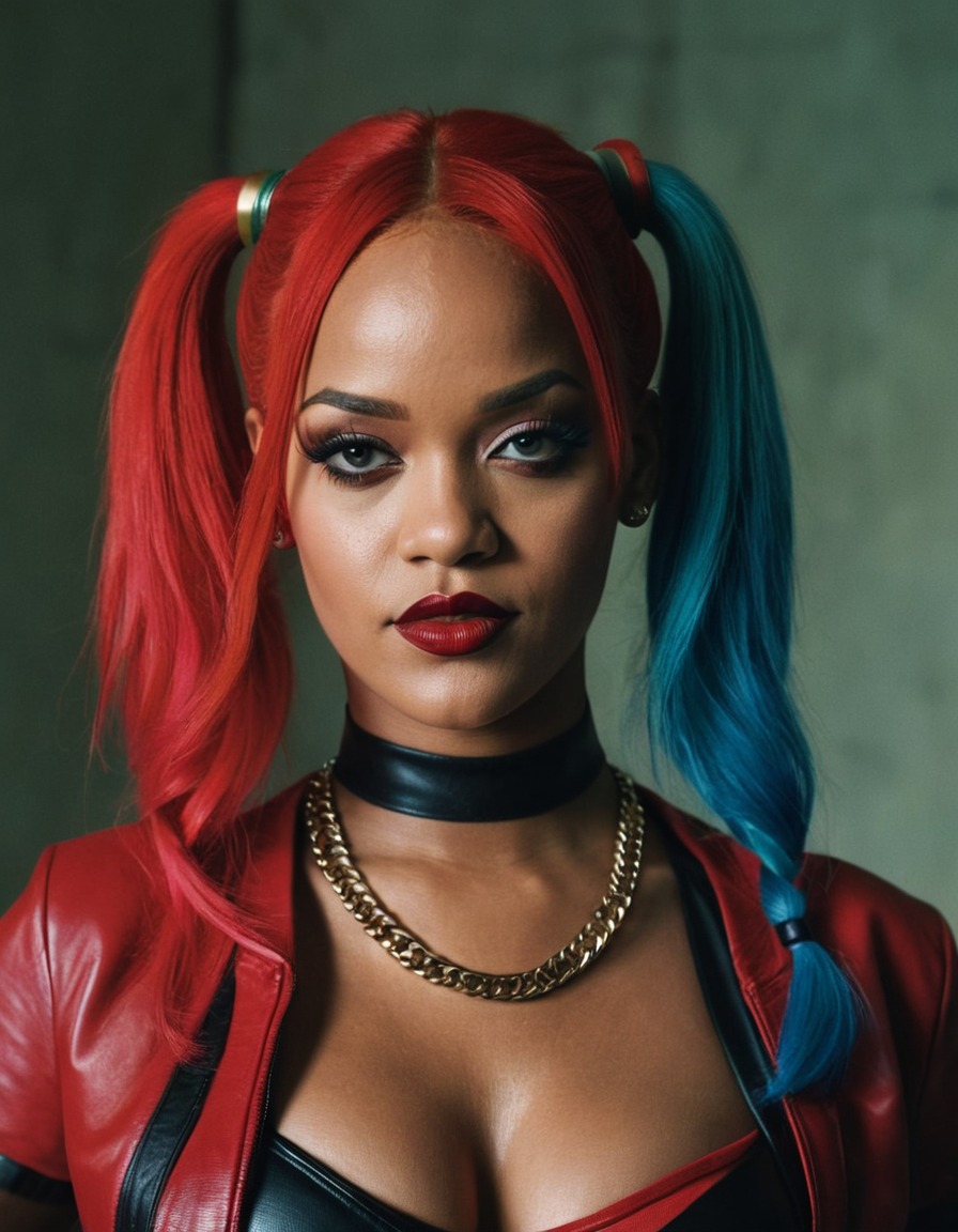 rihanna, harley quinn, dc comics, suicide squad, joker, character portrayal