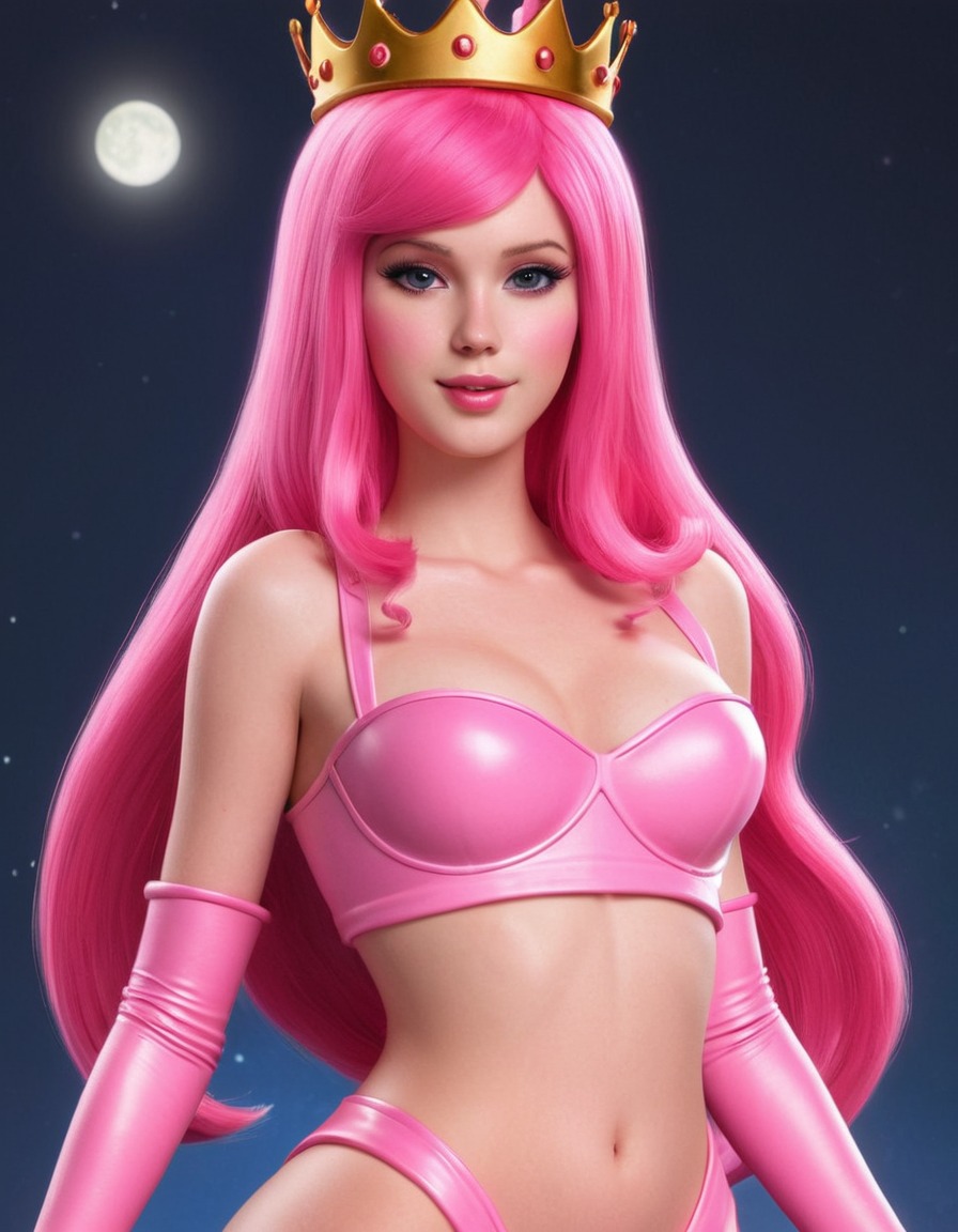 princess bubblegum, adventure time, animation, character, sultry pose