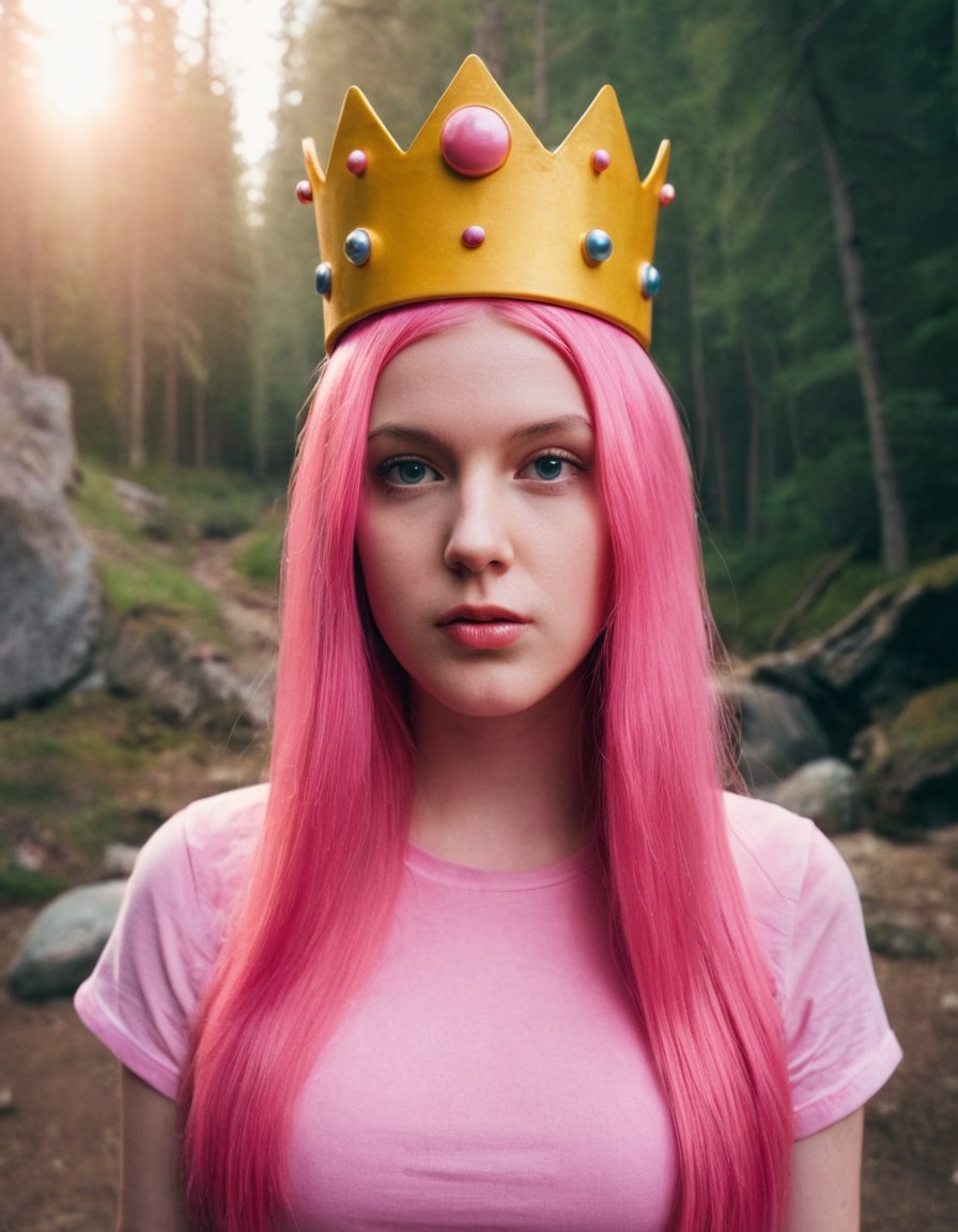 princess bubblegum, adventure time, cartoon character, transformation, beautiful woman, fictional character, fantasy