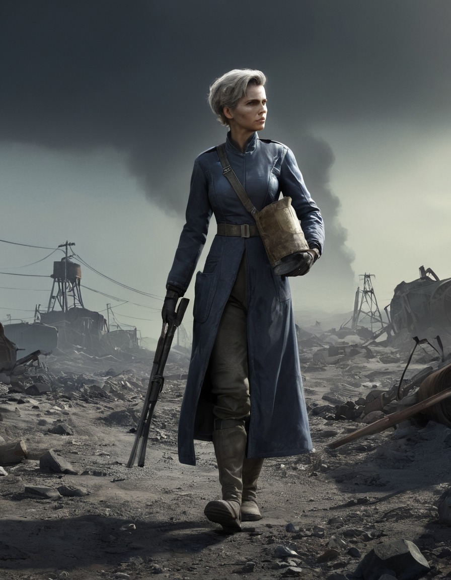 post-apocalyptic, scavenger, fallout, curie, survival, games, tv shows