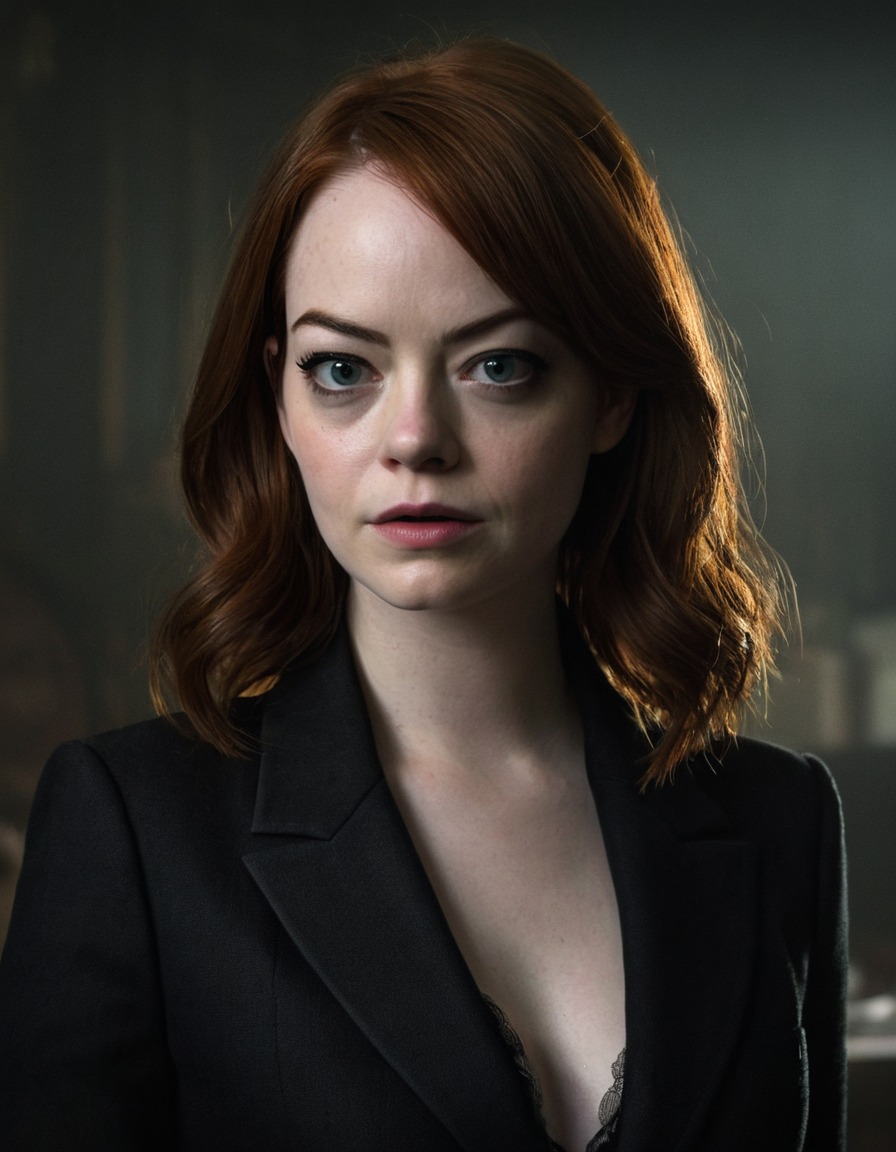 emma stone, sinister, wicked, plotting, scheme