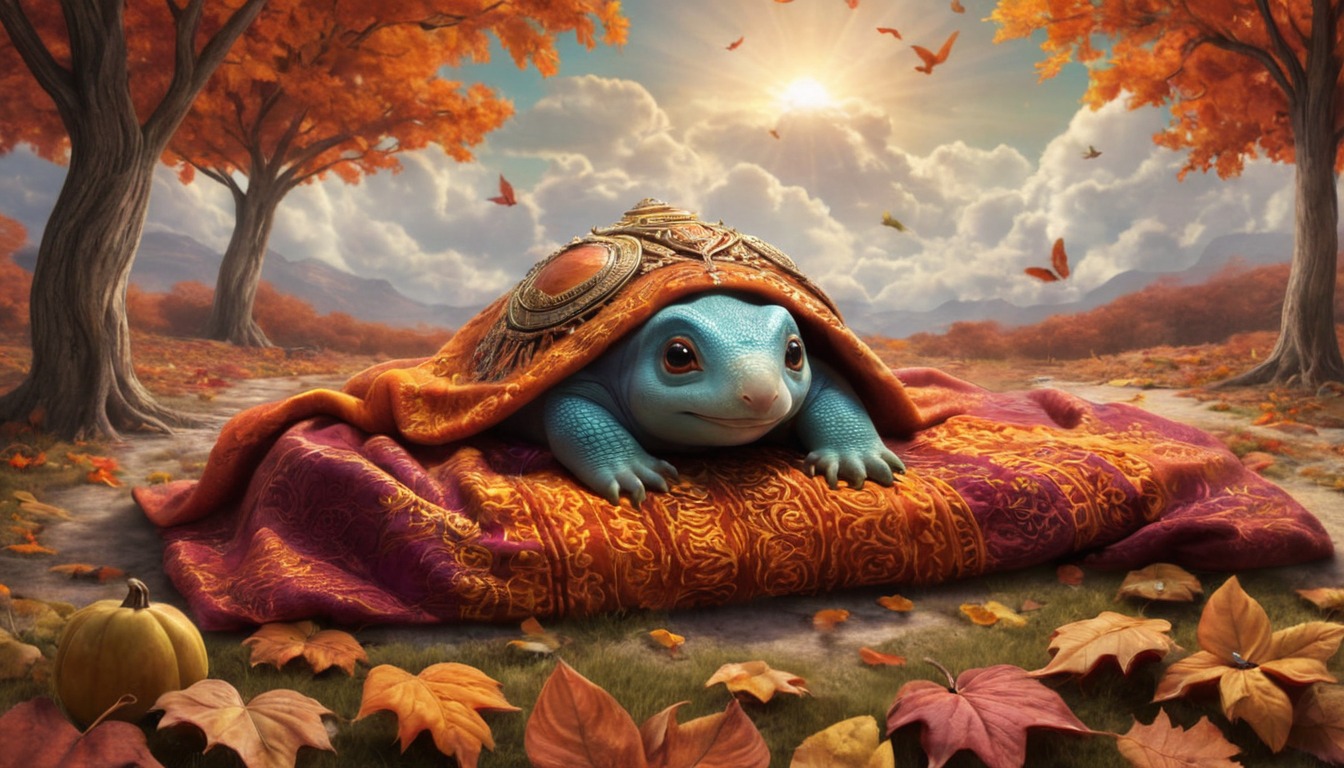 magic, autumn, creature, dark, epic, fall, fantasy, fantasyart, fantasyartwork, fantasycharacter, fantasyillustration, fantasylandscape, horror, leaves, macabre, mythology, pullover, scifi, scififantasy, sweater, turtle, wallpaper, scifiartwork, aiart, dailychallenge, sweaterweather, jamesar, noaihaters