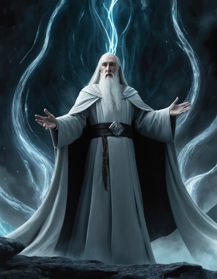 Bring to life the mysterious and powerful wizard, Saruman, amidst his ...