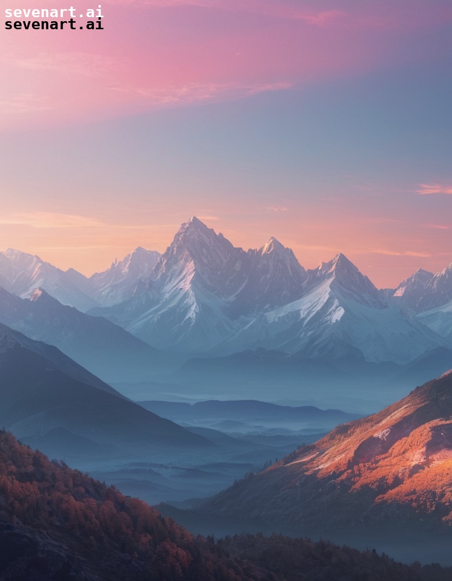 nature, landscape, mountains, dawn, panoramic