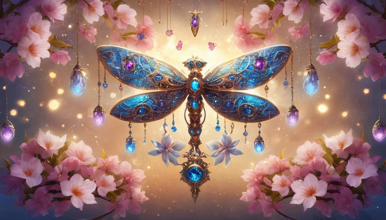 digitalart, fantasyart, butterflies, digitalpainting, wallpaper, decoration, dragonfly, forsale