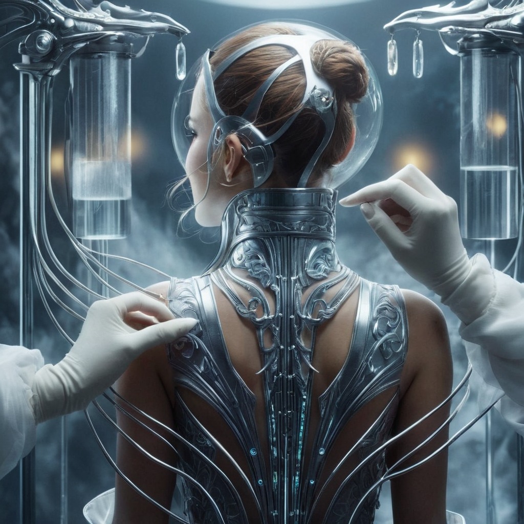 beauty, scifi, cyberpunk, cyborg