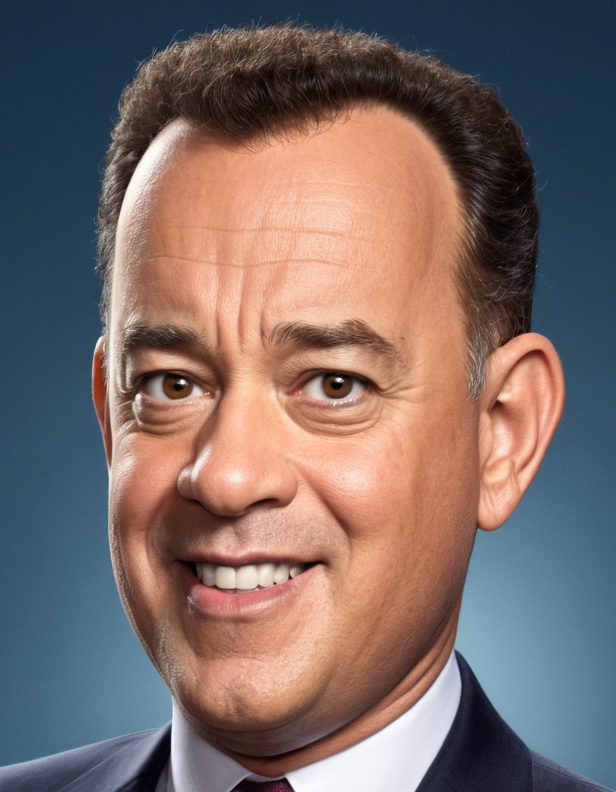 tom hanks, caricature, comedy, actor, hollywood, humor