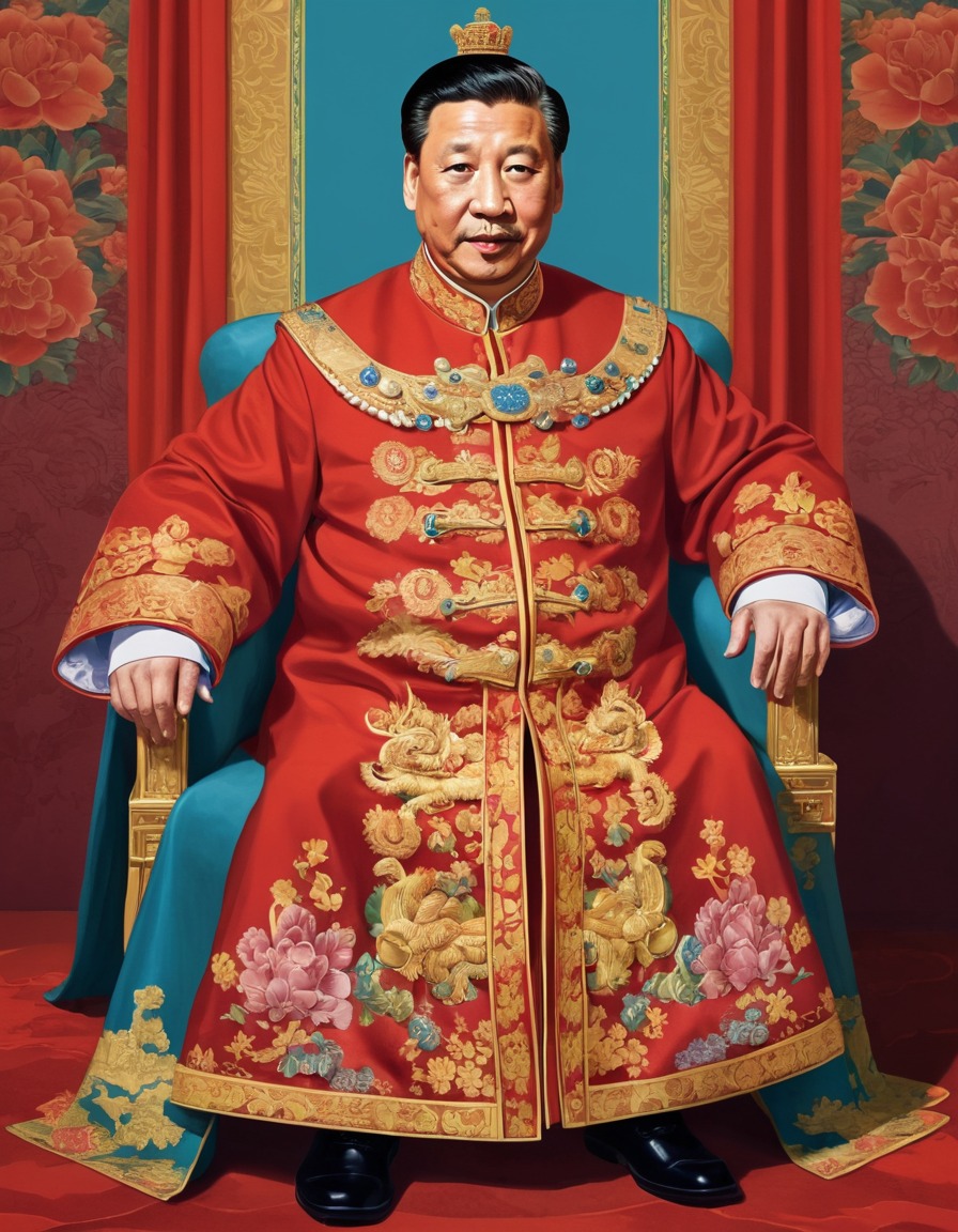 xi jinping, satire, painting, political satire, politics