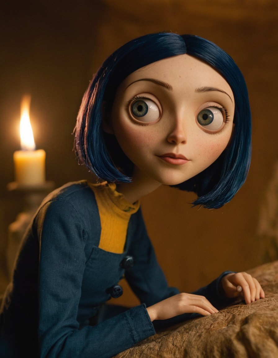 coraline jones, coraline, beautiful woman, character transformation, animated film, neil gaiman, fantasy