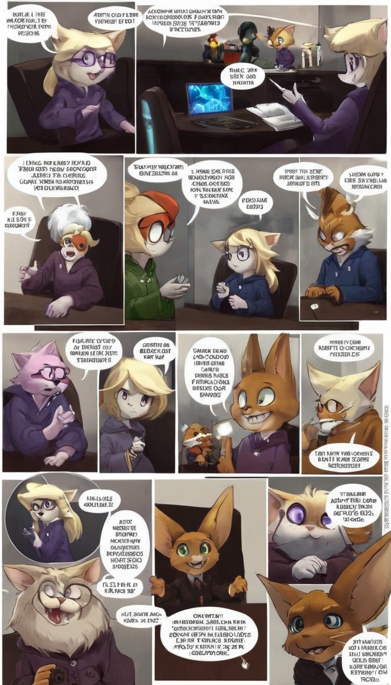 comic, fox, rabbit, zootopia, disney, crossover, donaldduck, minervamink, robocop, sebun, beastars