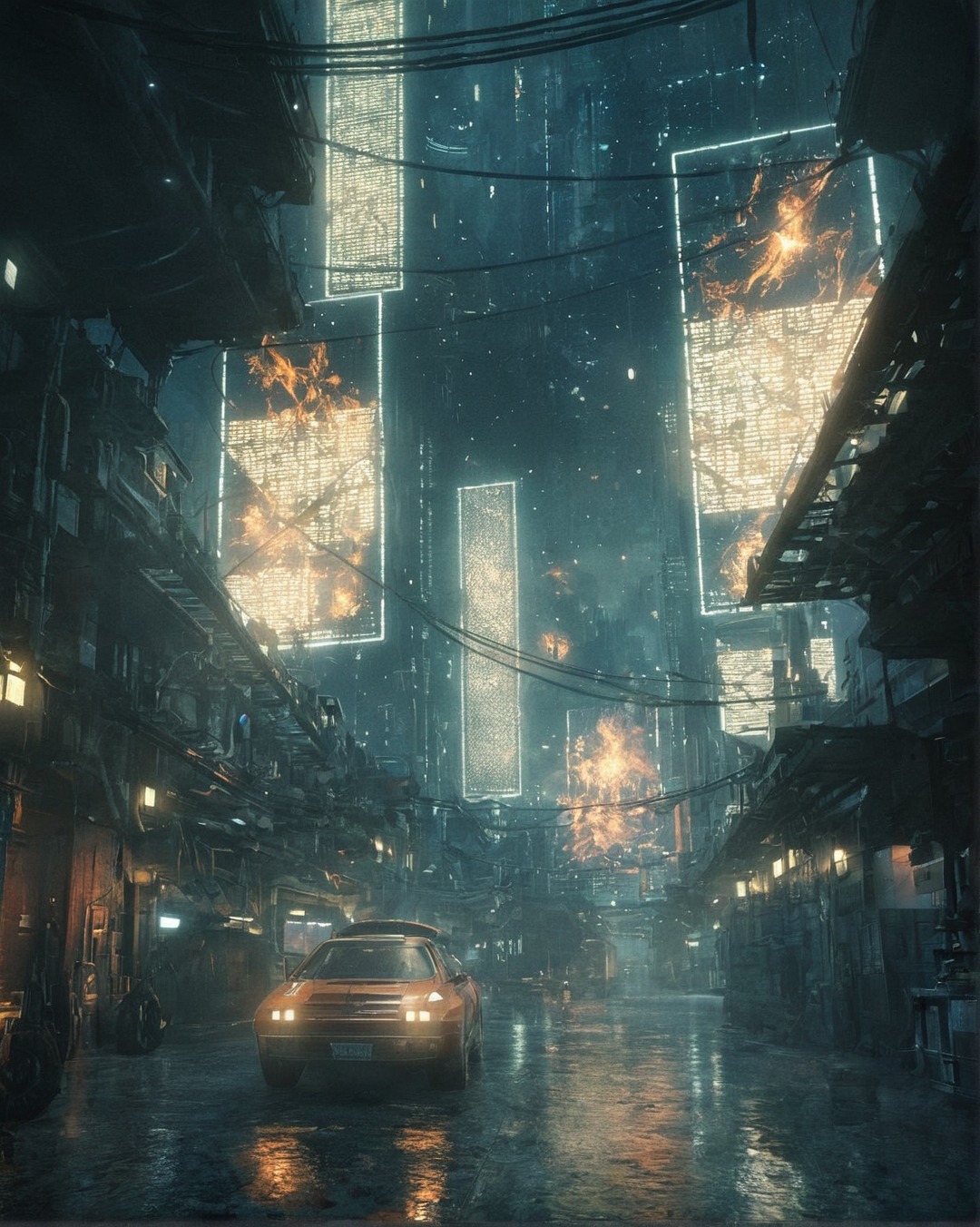 nestedneons, cyberpunk, cyberpunk art, cyberpunk aesthetic, art, cyberpunk artist, cyberwave, megacity, futuristic city, scifi, scifi art, scifi aesthetic, scifi girl, cyberpunk girl, cityscape, neon city, cyberpunk neon city, cyberpunk vibes, surreal, ai art, ai artwork, ai artist, thisisaiart, suburb, suburbia, kowloon, kowloon walled city