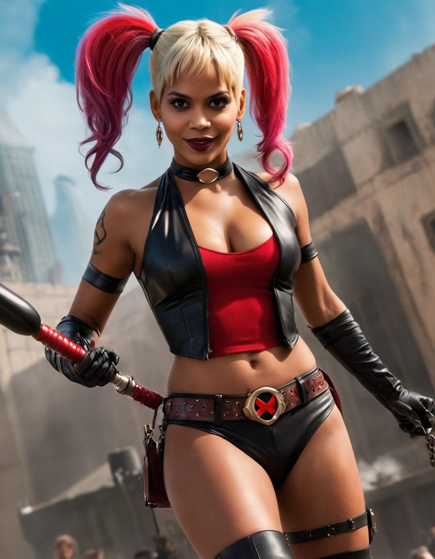 halle berry, harley quinn, dc comics, actress, superhero, action, film