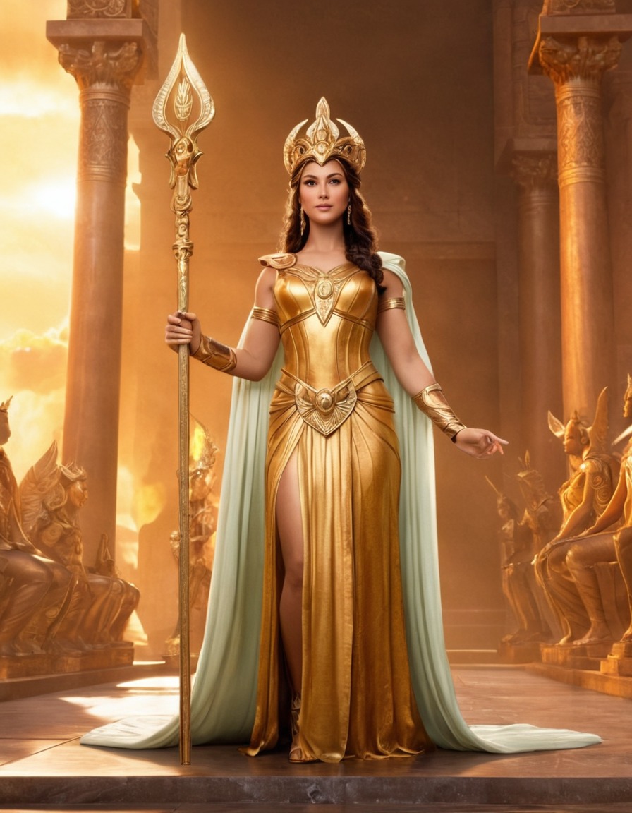 hera, greek mythology, epic, divine, powerful, olympian, mythological scene