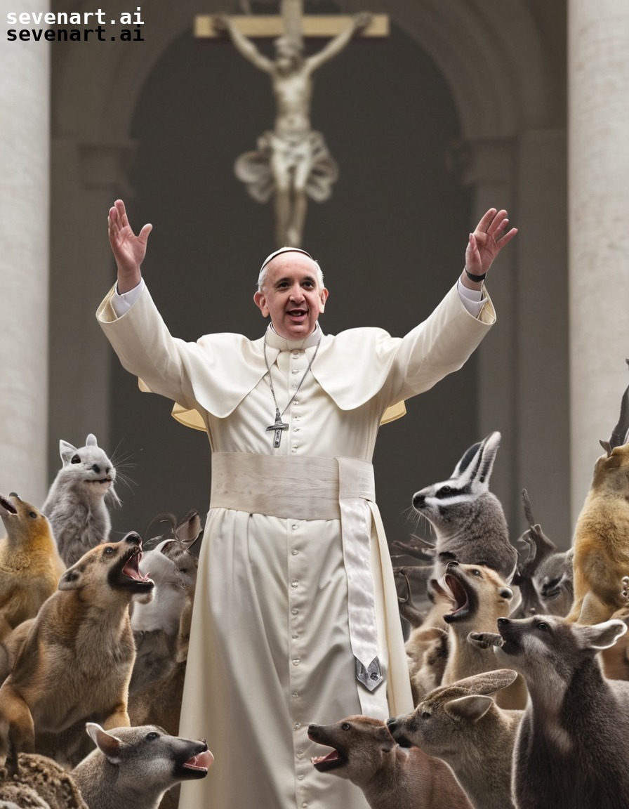 pope francis, choir, animals, harmony, vatican