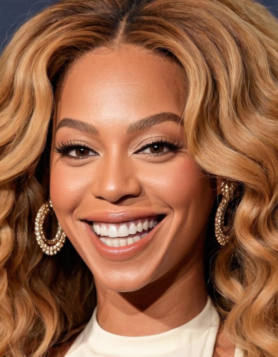 beyoncé, caricature, smile, big head, crazy, celebrity, music