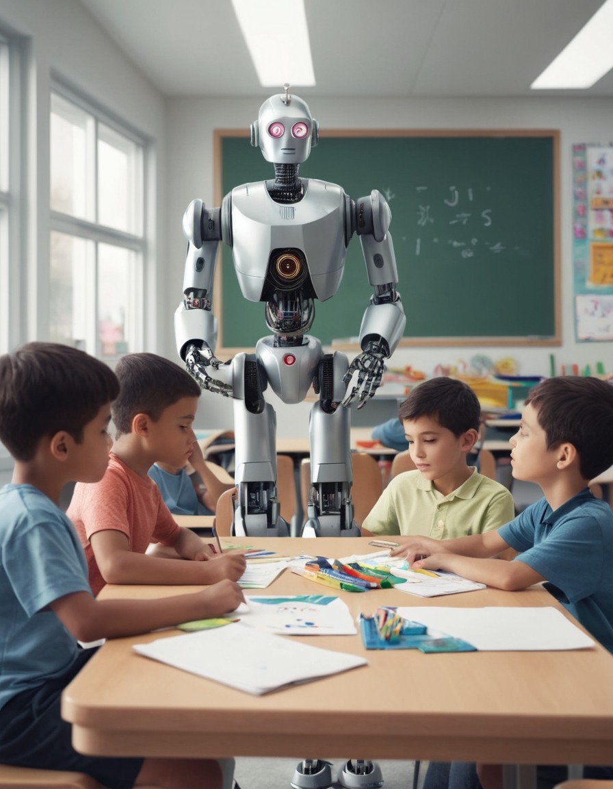 robot, teaching, children, classroom, education, robots