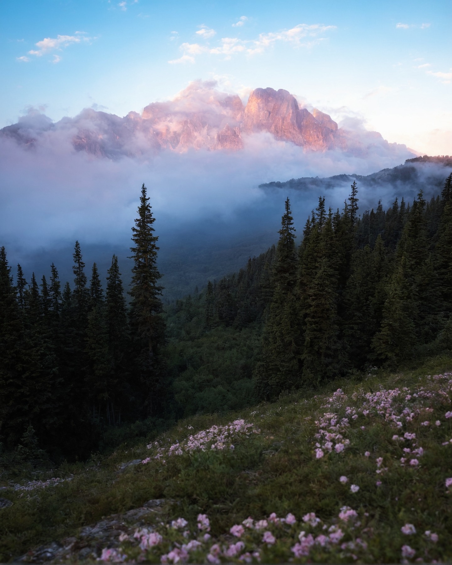 washington, usa, mountains, wildflowers, wilderness