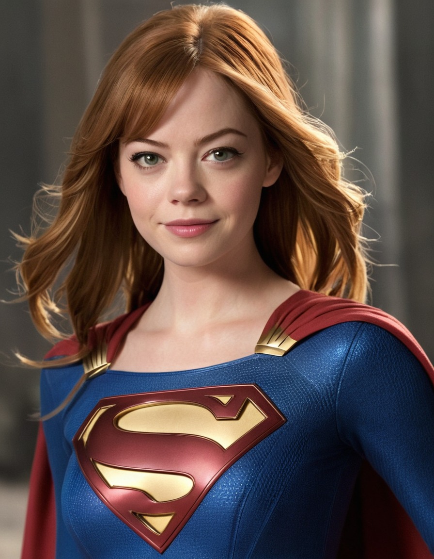 emma stone, supergirl, actress, superhero, hollywood, celebrities