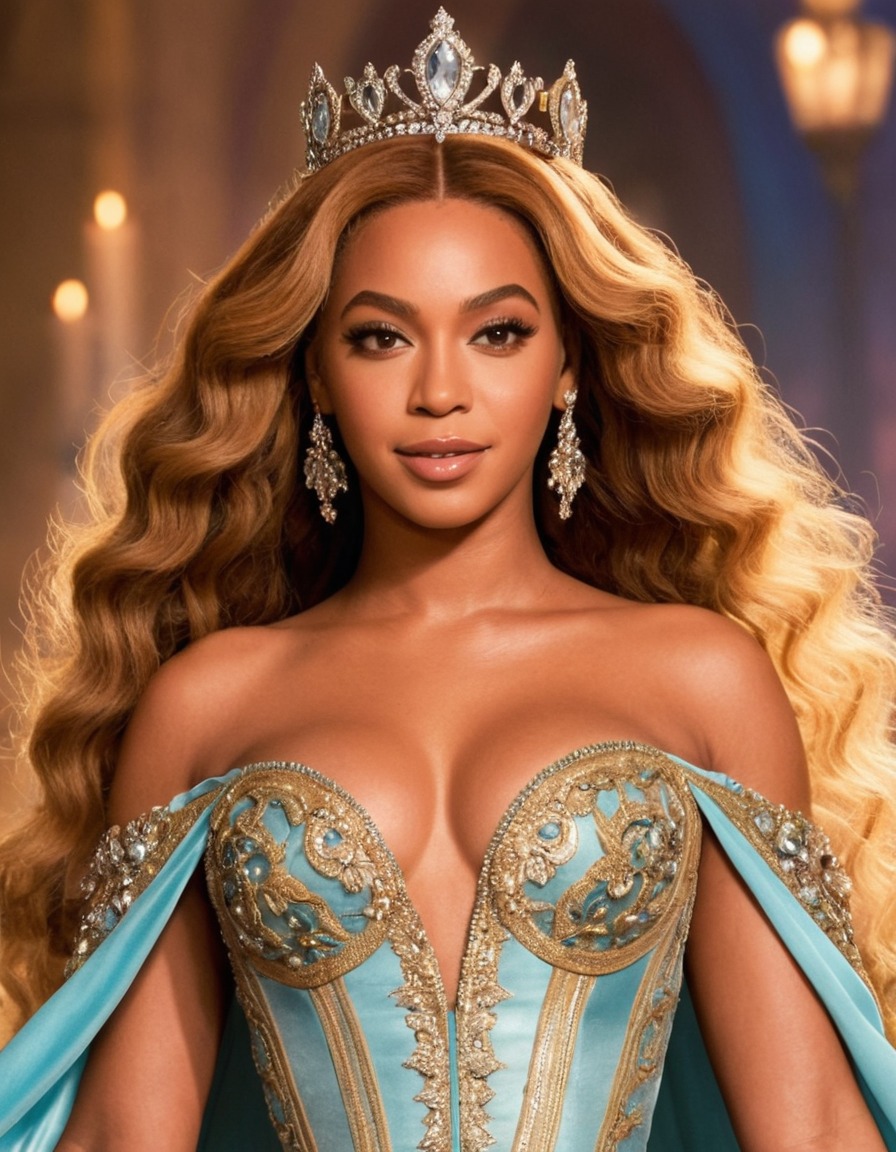 beyoncé, princess, pop culture, music icon, singer, african american, disney