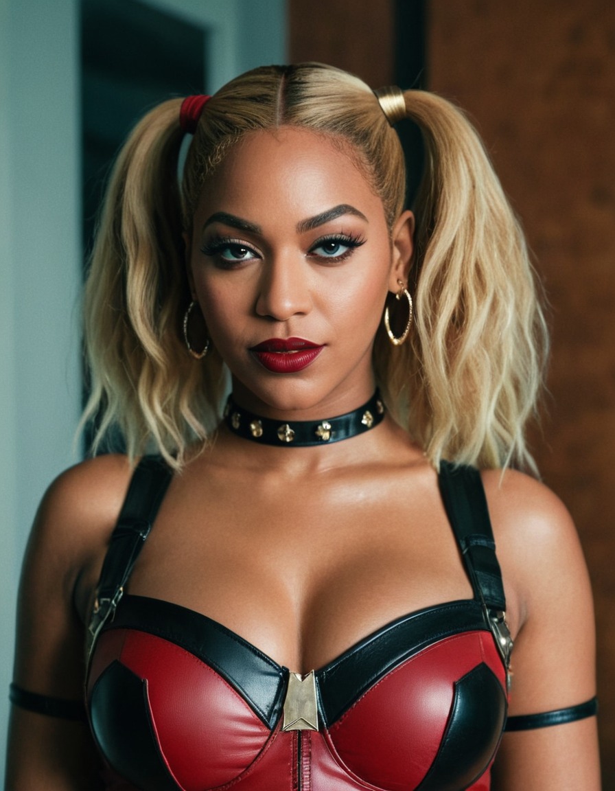 beyoncé, harley quinn, dc comics, superhero, villain, musician, fashion icon