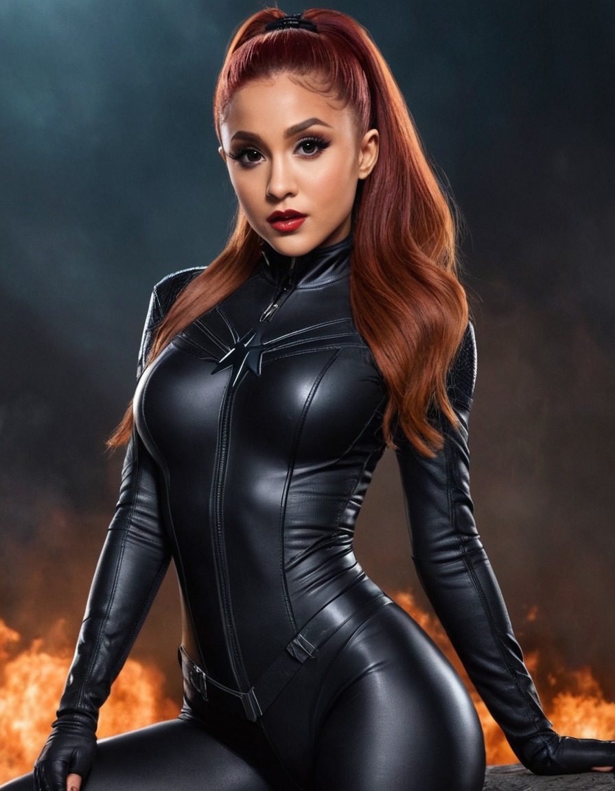 black widow, ariana grande, music, pop culture, celebrity, singer, superhero