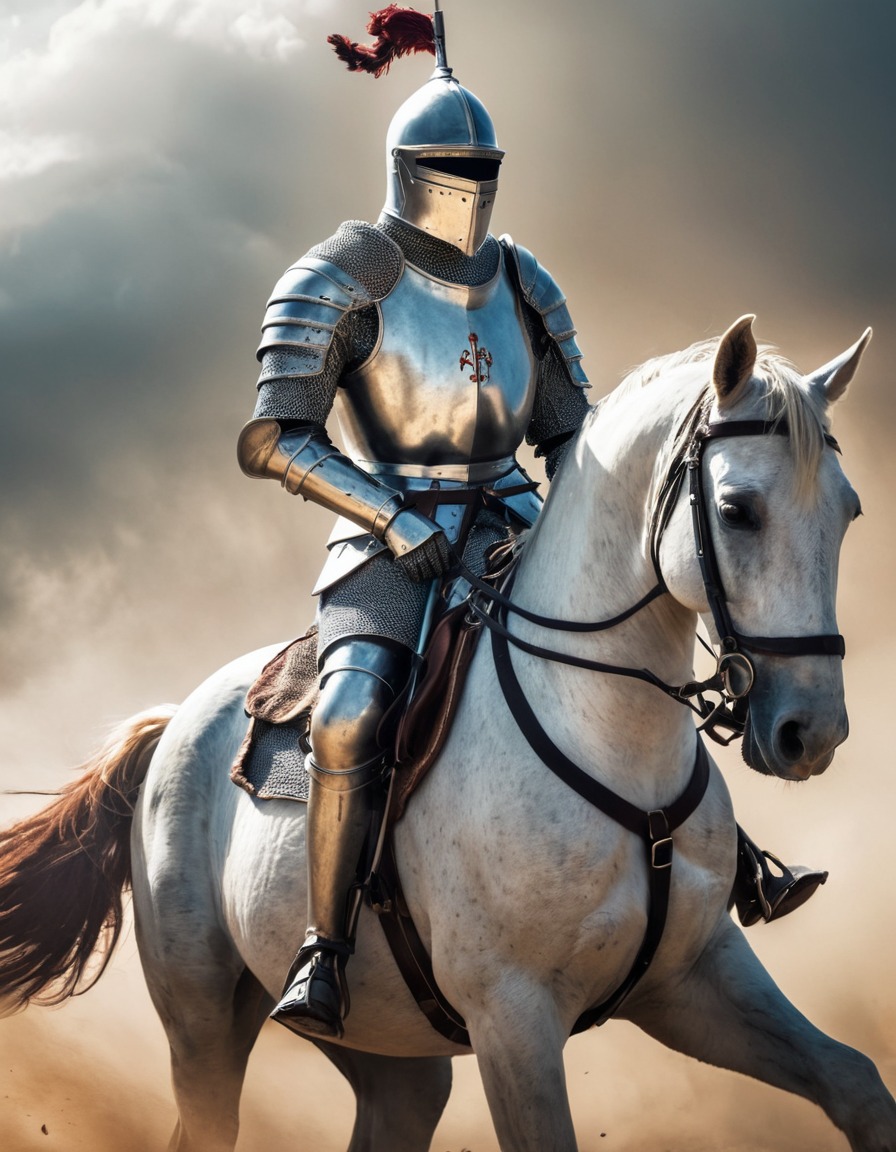 medieval, knight, armor, horse, battle, middle ages