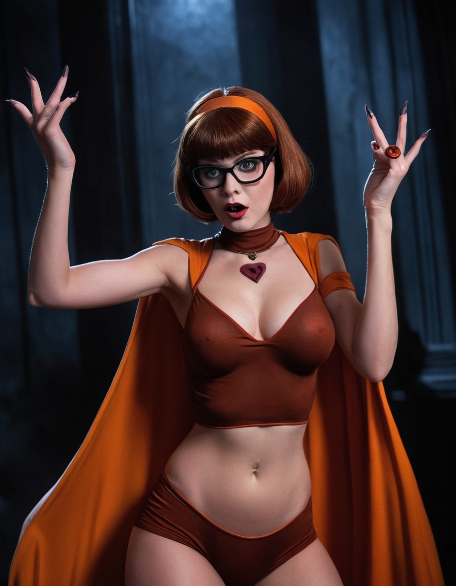 vampire, velma dinkley, scooby-doo, mystery solver, cartoon character