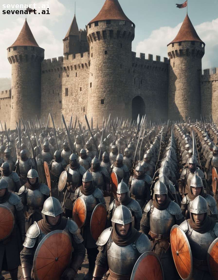 warriors, medieval, defense, army, castle