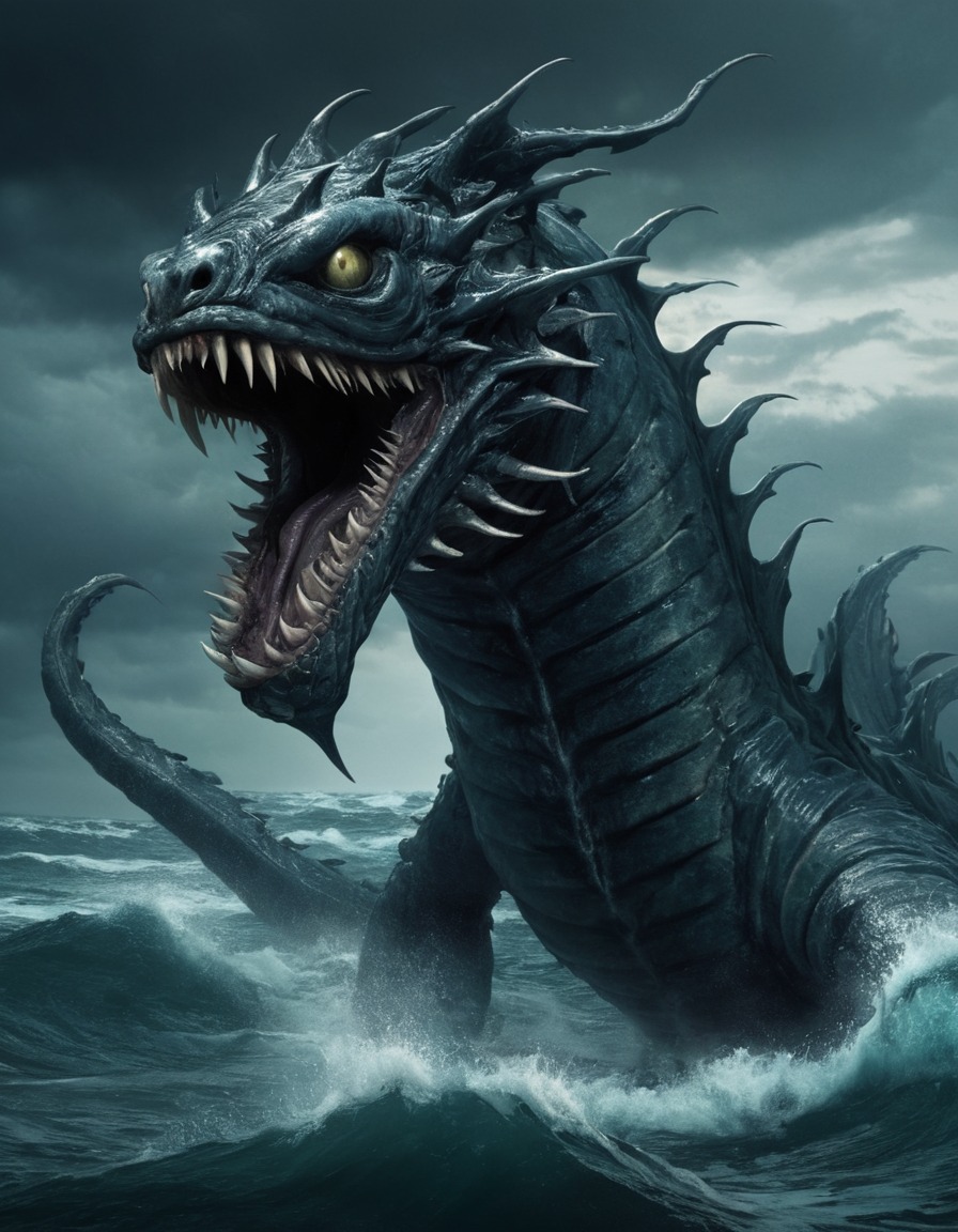 sea serpents, mythical creature, deep sea, maritime legend