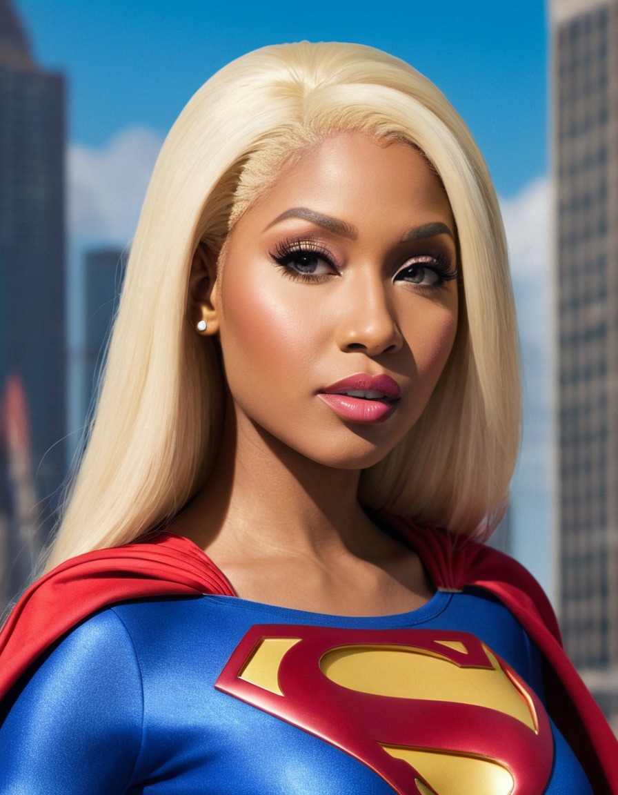 nicki minaj, supergirl, music video, transformation, powerful, fashion, celebrity