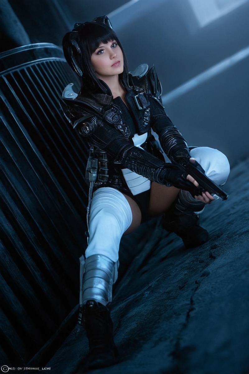 cosplay, photography, cyberpunk, gun, scifi, ghostintheshell, motokokusanagi