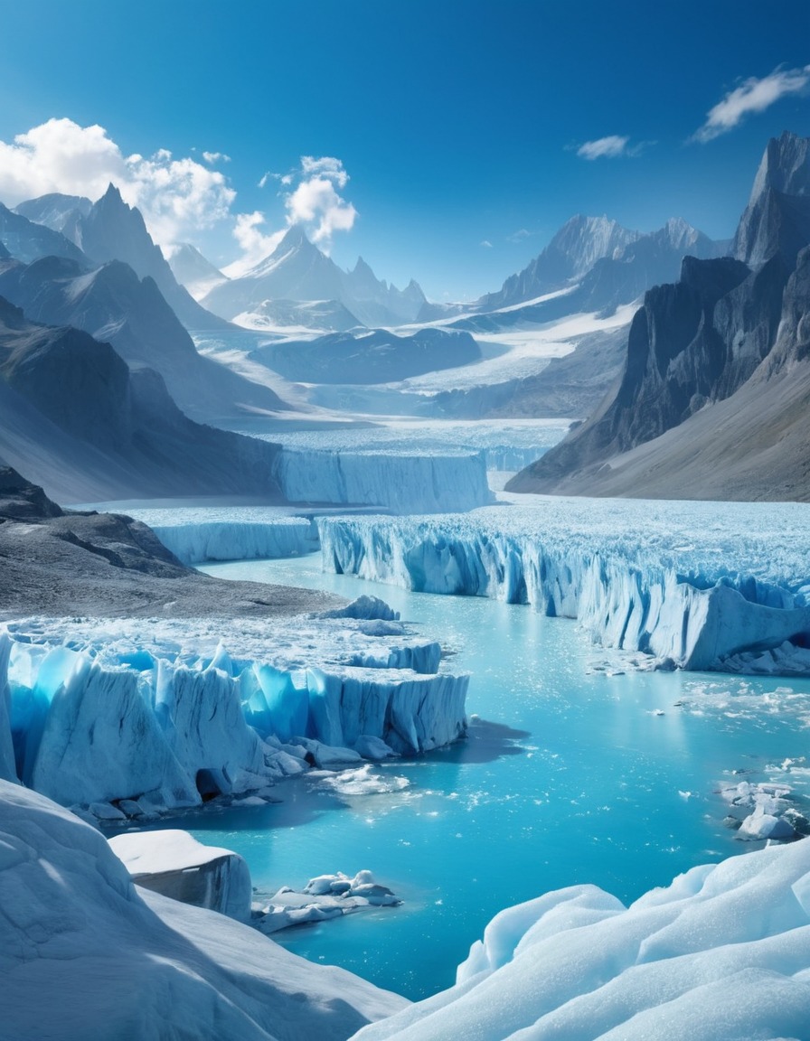 nature, glacier, beautiful, ice, scenery