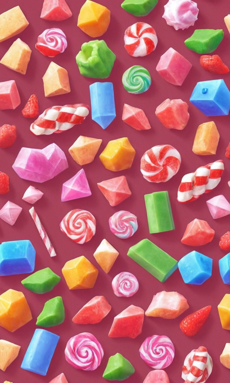 wallpaper, candy, pixelated, sweets