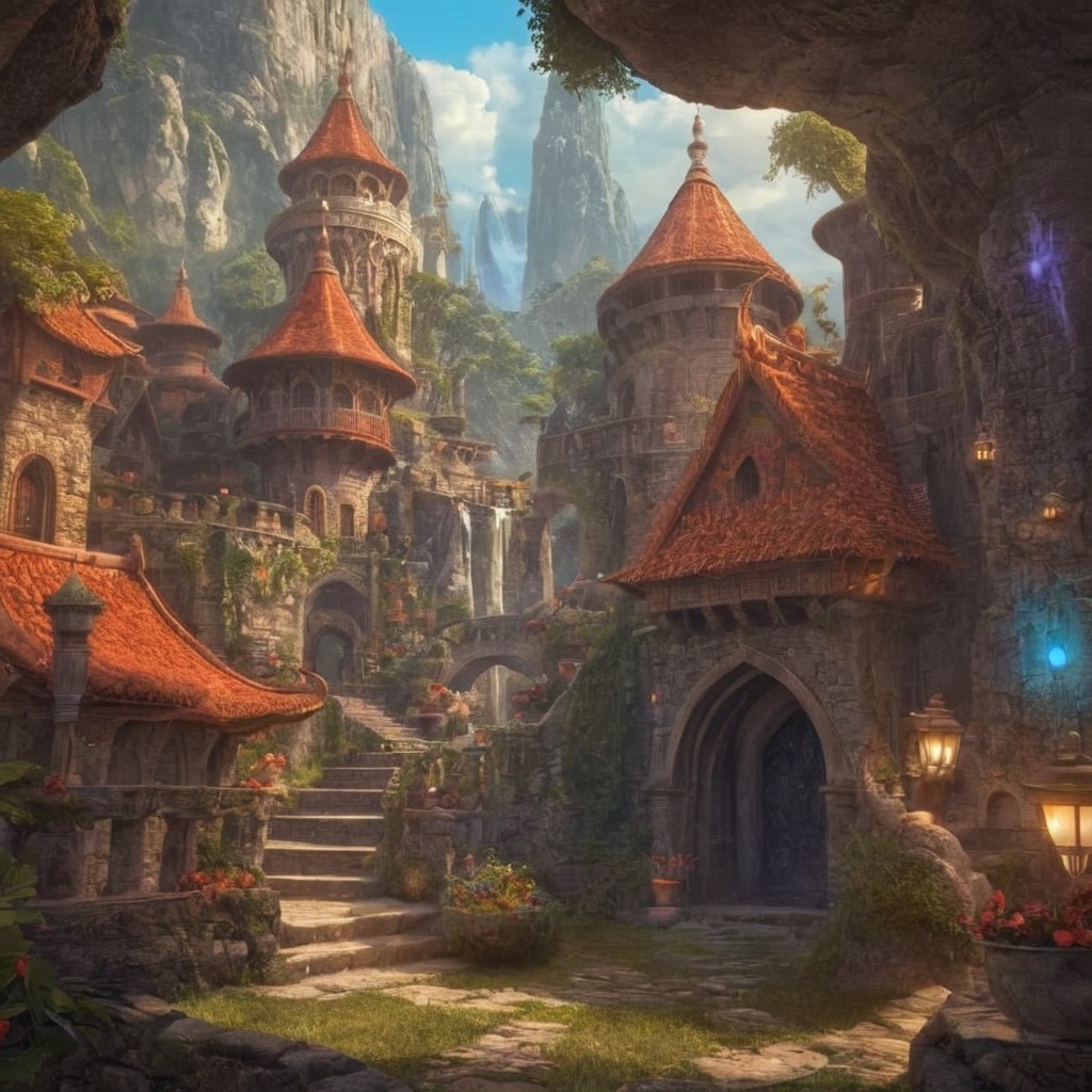 magic, fantasyart, architecture, dreamup, puzzles, ai_art