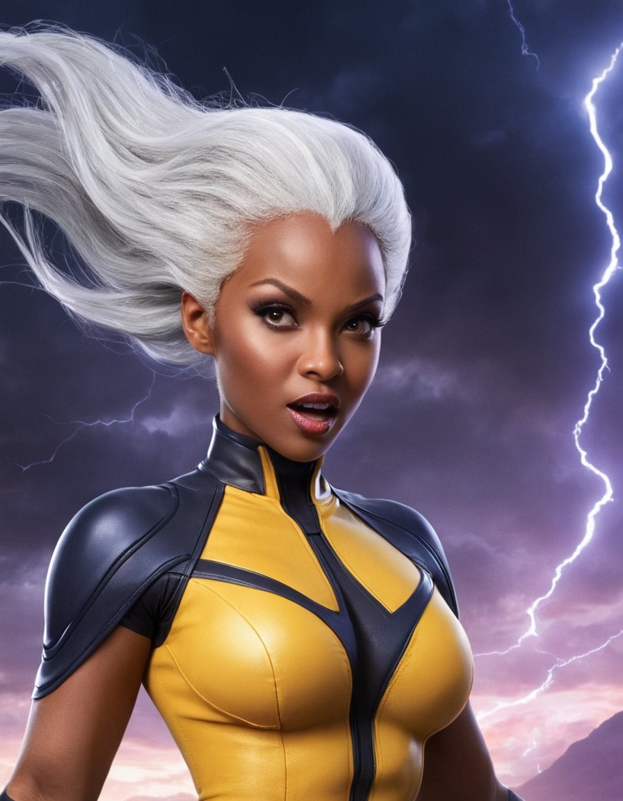 storm (x-men), fun, caricature, x-men, marvel comics