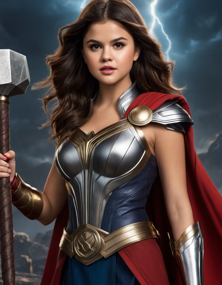 selena gomez, thor, marvel, superhero, celebrity, actress