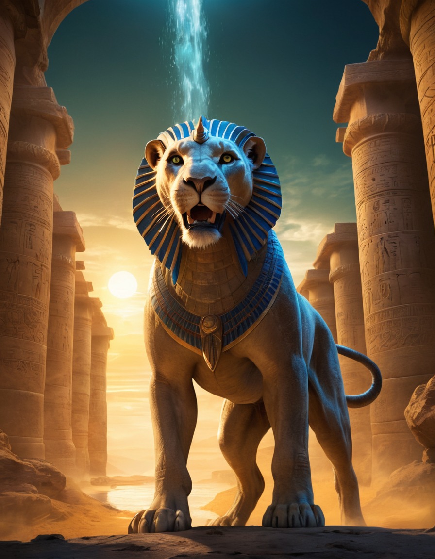 egyptian mythology, ammit, underworld, judgement, mythical creature